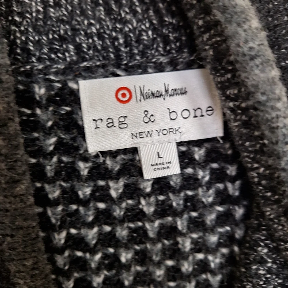 Rag & Bone Target Neiman Marcus Men's Shawl Collar Cardigan Gray L